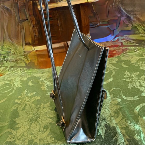 Mondani New York Black Simulated Leather Backpack...NWOT - Picture 5 of 12